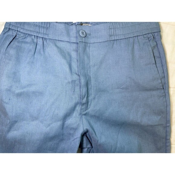 BUGATCHI Tristan Drawstring Pants Air Blue Linen Blend Men's SMALL NWOT‎ - Picture 4 of 12